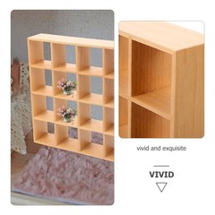 Miniature Wooden Storage Rack Mini House Furniture Mini Dollhouse Accessory New