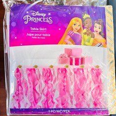 Amscan Disney Princess Party Fabric Tableskirt – 72″ x 60″ | Pink | 1 Pc