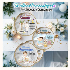 Recuerdo para Primera comunion, Tortillero Personalizado / Tortilla warmer