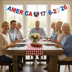 250 Anniversary USA Banners Decorations 4Th of July Banner of 250Th Anniversary