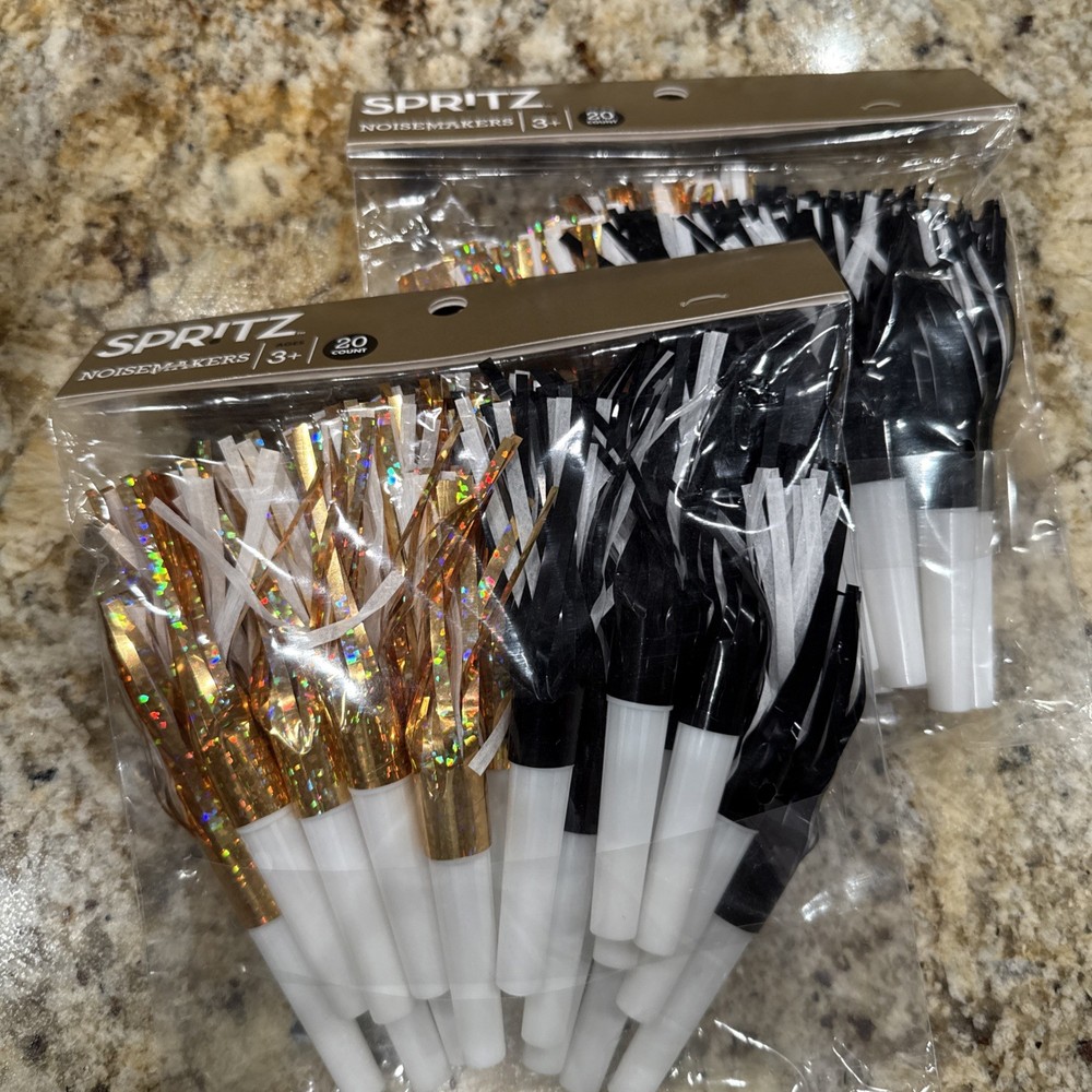 Spritz Noisemakers 20 Count, NEW Bundle Of 2= 40 Total