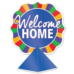 Beistle 3-D Foil Welcome Home Centerpiece – General Occasion | Party Supply
