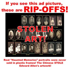 Horror Pictures AMG Halloween Changing Face Ghost Photo ~ Beware of frame FAKES!