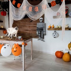 3Pcs Reusable Halloween Creepy Gauze Cloth Spooky Fabric for Party Decor