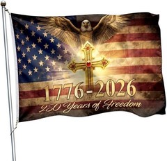 Stunning 250th Anniversary 3×5 Ft Double-Sided Eagle Flag – Perfect for July 4th