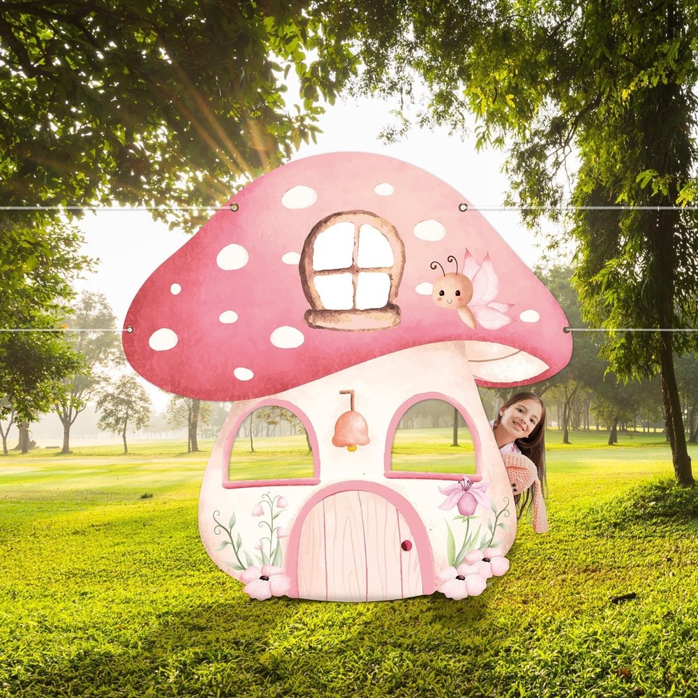 Large 70 Inch Mushroom Shaped Photo Prop Fairy Birthday Party Decorations Use…