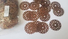 CraftbudyUS 100pcs x29mm BROWN Circle Design for Table Confetti/Craft