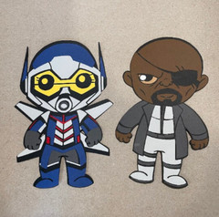 Handmade 12″ Avengers & Superhero Cardstock wall Decorations!