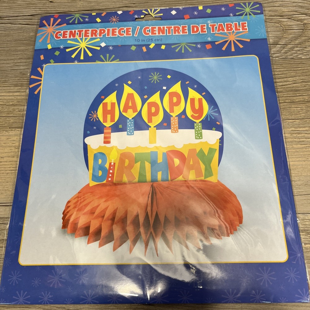 Happy Birthday Party Centrepiece Cake Design Birthday Celebrations