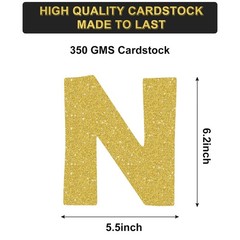 Eucutur Pre-Strung Black Gold 80th Birthday 8 inches x 6.2 inches,