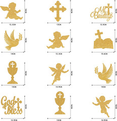 Mi Bautizo Party Decoration Baptism Decorations 24Pcs Hanging Swirls Decoration