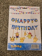 Pikachu Pokémon Party Blue & Yellow Decorations-Celebration Decor Festive