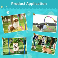 2 Pack Adjustable Color Hoops for , Party Games, Gymnastics Training and Dog