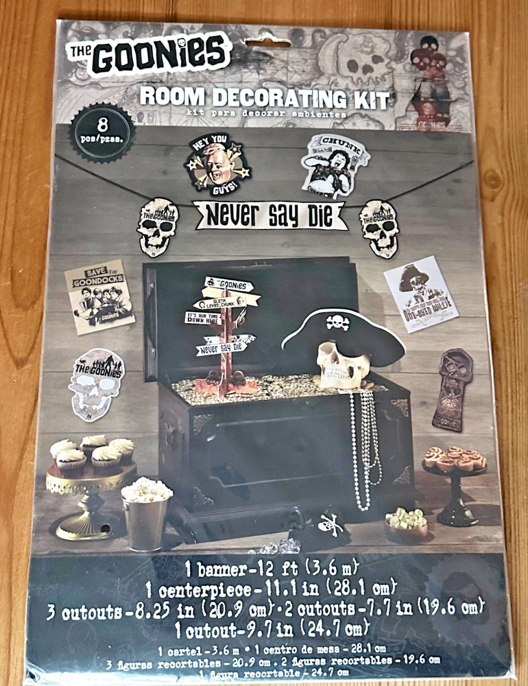 New The Goonies 8pc Treasure Room Decorating Kit Halloween/Birthday Party