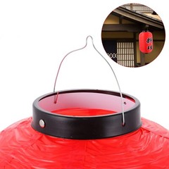 4 Pack Red Plastic Sushi Lanterns Waterproof Indoor Outdoor 20.5-inch S-1785×4