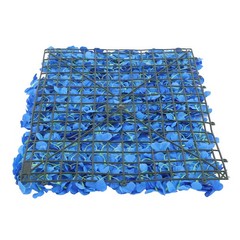 12PCS Artificial Hydrangea Wall Panels, Dark Blue, Handmade Silk Flowers 24x16in