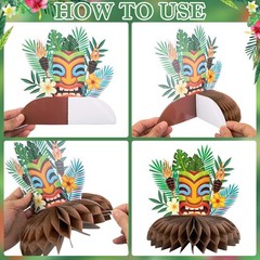 Hawaiian Luau Party Decorations Tropical Beach Aloha Palm Leaves Garland Luau…