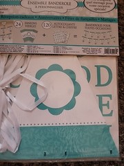 Festive Personalized Pennant Banner Wedding Party Décoration Teal Any Message