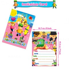 Stumble guys Birthday Party Decor Supplies Balloons Banner Cake Toppers Kids