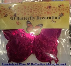 3D Butterflies Cutouts For Parties, Decorations For Weddings, Cakes, Walls, Yard