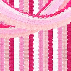 Rose-Red Pink-White Party-Decorations Streamers Garland – 157Ft Four-Leaf Clo…