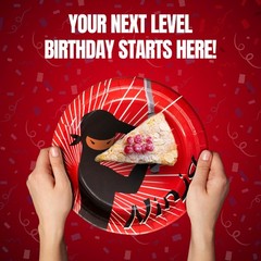 Ninja Birthday Party Decorations Set – 202-Piece Ninja Party Supplies Serves 25