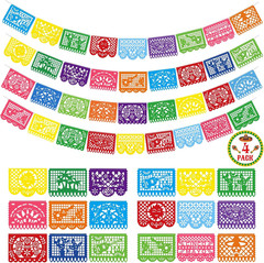 36 FT Cinco De Mayo Decorations, 2 Pack Mexican Party Banner, Plastic Fiesta