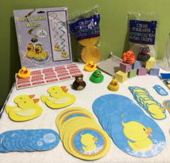 Over 376 Piece Rubber Ducky Baby Shower Kit – Games, Menu, Photos & Phone Assist
