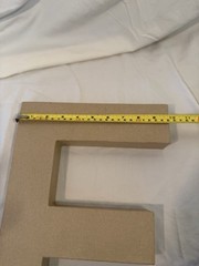 “FIFTY” paper mache letters (for Birthday, Anniversary, Retirement Decoration)