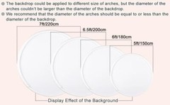 AWERT Polyester Diameter 7.5ft Eiffel Tower Round Backdrop Decoration Pros