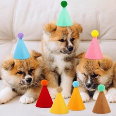 10 Pcs Colorful Mini Party Hats for Stuffed Animals Lovely Paper Cone Birthda…