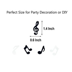 Black White Music Note Confetti Birthday Party Table Decoration Supplies