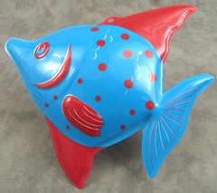 Vintage Y2K 3D PLASTIC TROPICAL FISH HANGING DECOR Lot 12 SEALED LUAU PARTY