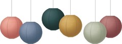 Paper Lanterns for Parties 8 Inches, Indoor Outdoor Hanging Decor, Multicolor
