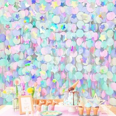 205Ft Pastel Party Decorations Circle Dot Backdrop Streamer Pastel Tissue Pol…