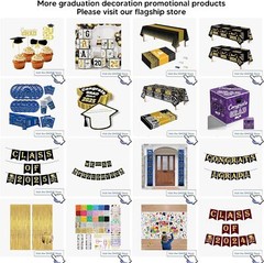 Graduation Party Decorations 2025 – Black and Gold Balloon Boxes, Class of 2025*