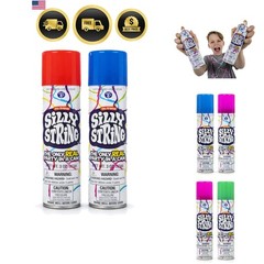 Party Streamer Can 2 Pack Assorted Colors Large 3 oz Non Flammable Fun