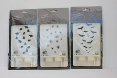 15 ct. Paper Silhouettes Cut Outs, Rats, Spiders, Bats, Halloween Haunted Decor