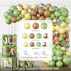 280pcs Classic Winnie Baby Shower Decorations Complete Party Set, for 25 Guests,
