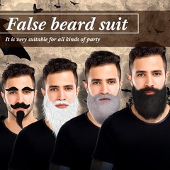 32 Pcs Fake Mustaches Halloween Self Adhesive Fake Beard Moustache Stickers C…