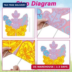 Preboun 2 Pcs Wonderland Party Props Wonderland Tea Vintage Party Decorations fo