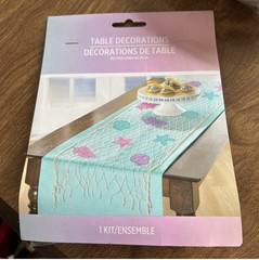 Mermaid Under The Sea Themed Fishnet Table Runner Table Decoration Kit