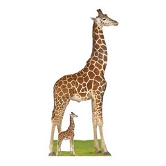 Giraffe Animal Cardboard Cutout 196cm x 93cm with Free Mini Standee – Wildlife