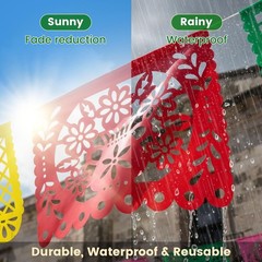 Reusable 36 Ft Mexican Banner Set – 2 Packs for Festive Indoor/Outdoor Fun