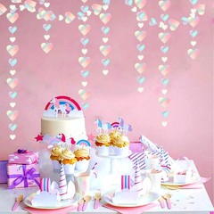 Disco Holographic Banner, Wedding Bridal Shower Backdrop, Multicolor