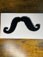 Self-Adhesive Mustache Party Costume Accessory – 2″ x 5″, Black, 1 Pc