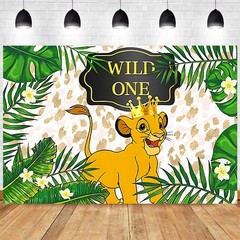 Wild One Lion King Backdrop 1st Birthday Boy Party Decorations Simba Background