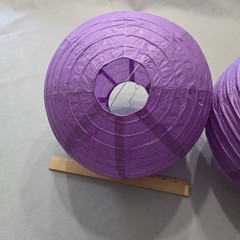 11 Purple Paper Lanterns Various Sizes 12″, 10″, 8″, 5.5″ Birthday/Room Decor