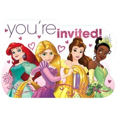 Disney Princess Dream Big Postcard Invitations Birthday Party Supplies 8 Cards