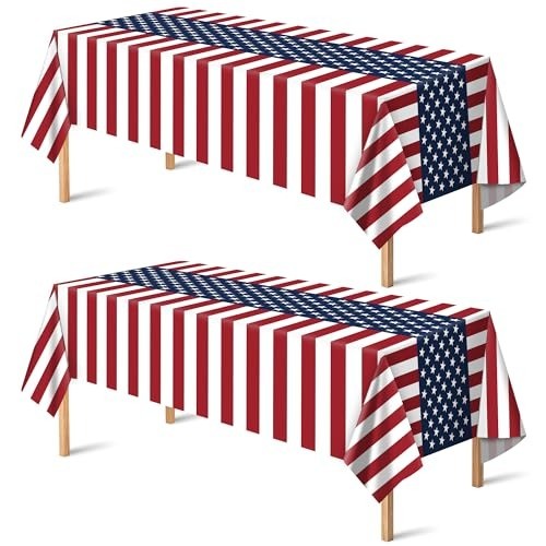 Versatile 4th of July Decorations – 54″ x 108″ Tablecloths for Every Celebration